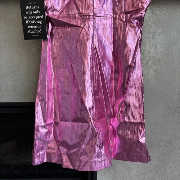 NWT HYACINTH HOUSE Pink Plisse Coolidge Mini Dress, Size XS - Picture 14 of 16